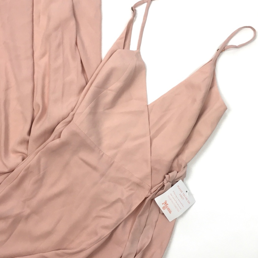Show me your mumu mariah wrap dress dusty blush - Picture 3 of 4